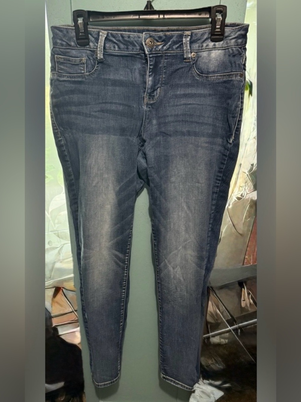 Maurice Classic Blue Women's Jeans- skinny- LG EUC- - Picture 5 of 6